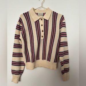 Urban outfitters knit retro polo M